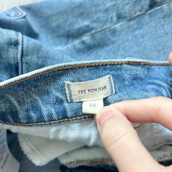 Madewell The Mom Jean Super High Waisted in Basley Wash Size 26